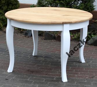 Debowy stół w stylu prowansalskim 110 cm