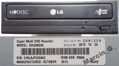 LG GH24NS95 M-Disc DVD Writer SATA czarny