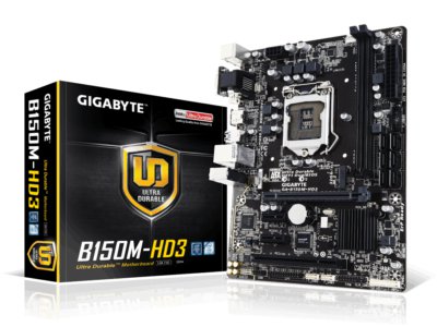 Płyta główna GIGABYTE B150M-HD3 LGA1151 DDR4 FV23%