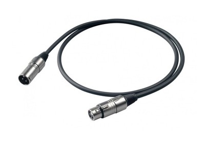 Proel BULK250LU6 - kabel mikrofonowy XLRM-XLRF (6m
