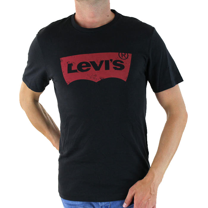 NOWA Koszulka Levis czarna napisy USA XS - 7021892057 - oficjalne archiwum  Allegro