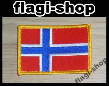 Naszywka Flaga łatka Norwegia Norwegii WYPRZEDAŻ
