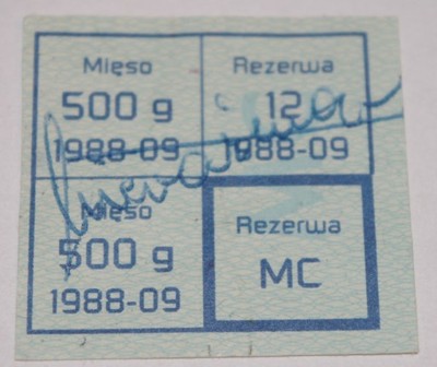 KARTKA  MC - IX 1988