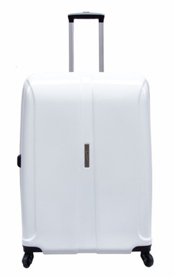 duża walizka podróżna polipropylen biel XXL airtex