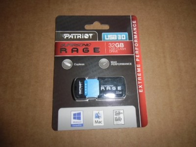 PENDRIVE PATRIOT Rage XT 32GB USB 3.0 180/50 NOWY