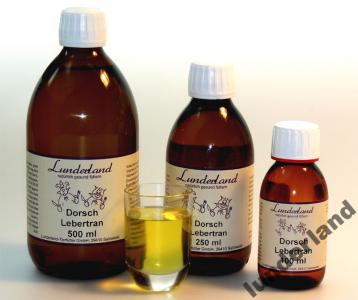 Lunderland Olej z wątroby dorsza TRAN 500 ml