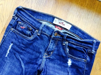 Hollister abercrombie&amp;fitch przetarcia jeans