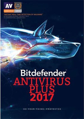 Bitdefender Antivirus Plus 2017 - 5PC/2 lata /Nowa