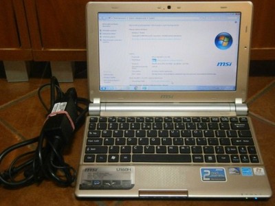 NETBOOK MSI U160H ATOM N450 | 10&quot; |RAM: 1GB