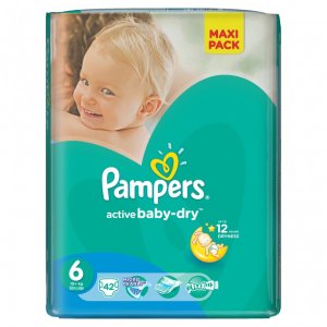 PAMPERS Active Baby 6 Extra Large 42 szt.