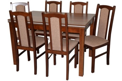 Stół i krzesła zestaw tanio KOMPLET MEBLI SALON