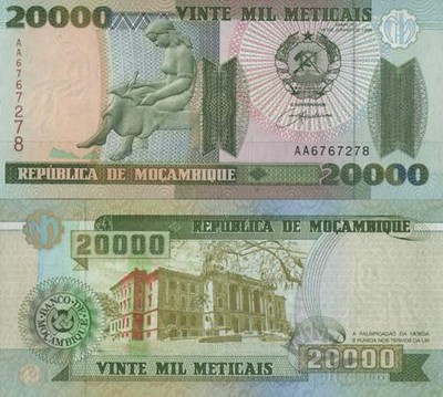 (BK) Mozambik 20.000 meticais 1999r.