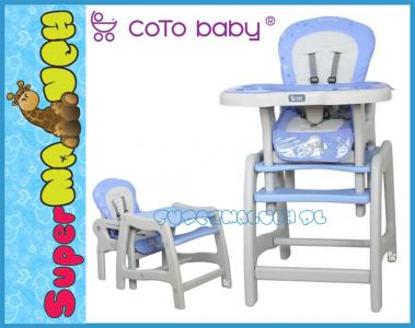 Krzesełko do karmienia COTO BABY STARS 2w1 +GRATIS