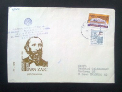 List z Jugosławi do Niemiec 1982 r.