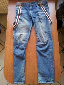 H&amp;M Spodnie Jeans z szelkami, Ideał, 170 cm