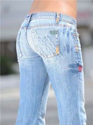 Malowane jeansy rozm S