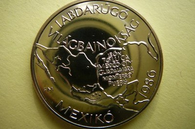 100 FORINT WĘGRY- FIFA WORLD CUP MEXIKO 1986 -UNC