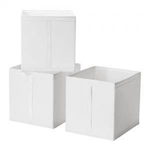 IKEA * SKUBB pudełka do szafy regału 3szt kpl BI - 4659191898 - oficjalne  archiwum Allegro