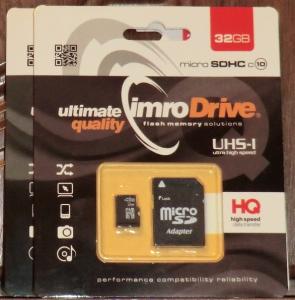 Karta pamięci microSD 32GB Imro + adapter