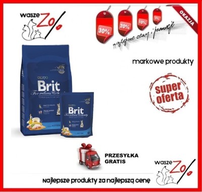 Brit Premium Cat Kitten Chicken 8kg+ kubek term