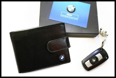 Męski portfel BMW - Nowy !! - 100% Skóra + Pudełko - 6440610953 - oficjalne  archiwum Allegro