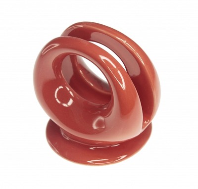 Ceramiczny serwetnik w kolorze czerwonym
