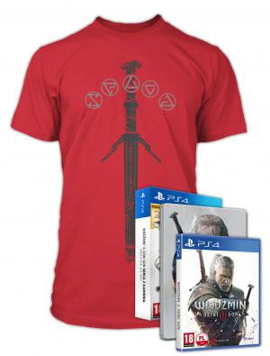 Wiedźmin 3+ Koszulka+ Serca z Kamienia PS4+ gratis