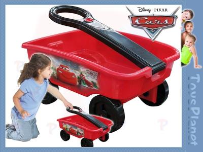Disney WÓZEK PRZYCZEPKA z rączką CARS na zabawki