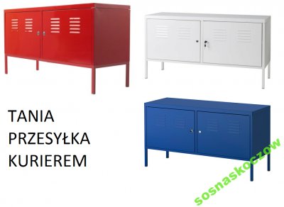 IKEA***IKEA PS metalowa Szafka, komoda z zamkiem. - 6157488041 - oficjalne  archiwum Allegro