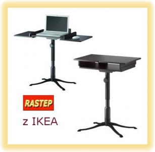 Biurko stolik pod laptop IKEA ALVE czarnobrązowy - 5504636726 - oficjalne  archiwum Allegro