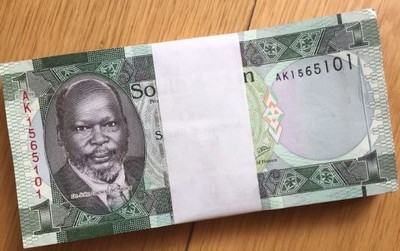PACZKA BANKOWA South Sudan 1 Pound 2011 P-5 UNC