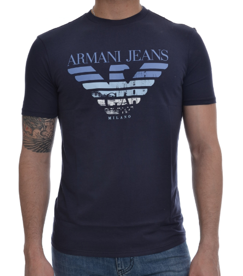 ARMANI koszulka męska T-shirt ORYGINAŁ S-XL tu XXL - 7039139675 - oficjalne  archiwum Allegro