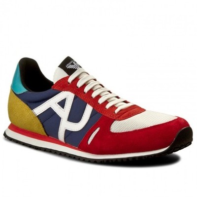 ARMANI JEANS BUTY MĘSKIE SNEAKERSY MULTICOLOR