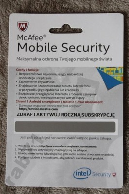 Program antywirusowy McAfee MOBILE SECURITY 2015 !