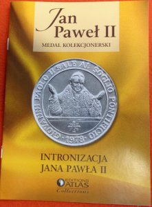 JAN PAWEŁ II - INTRONIZACJA - DUŻY MEDAL / Piorku