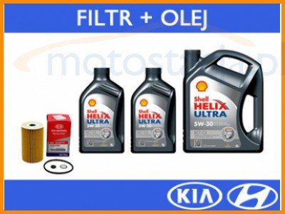 Oe Hyundai Filtr+Olej 5W30 6L Ix20 1.4 Crdi - 6345329275 - Oficjalne Archiwum Allegro