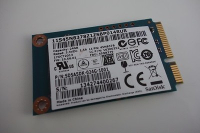 SSD SanDisk U100 24GB mSATA (SDSA5DK-024G-1001) - 6890201582 - oficjalne  archiwum Allegro
