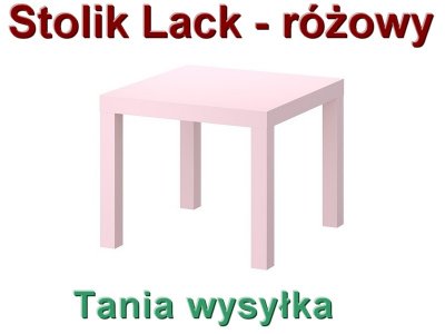 IKEA STOLIK ŁAWA LACK Różowy 55x55 KAWOWY - 6211555442 - oficjalne archiwum  Allegro
