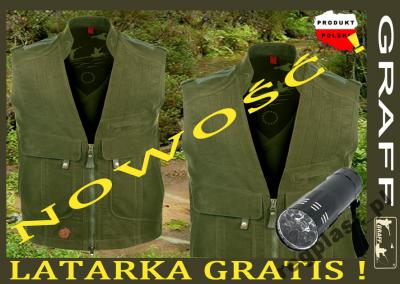 ELEGANCKA KAMIZELKA MYŚLIWSKA 416 GRAFF S-XXXL