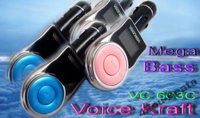 TRANSMITER FM MP3 WMA USB SD VoiceKraft VK663C