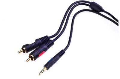 Kabel mini JACK3,5 stereo/2xCinch 10m PROLINK CL