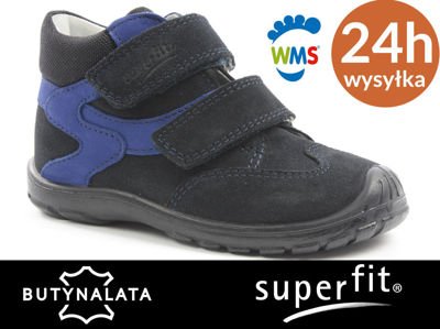 Zdrowotne buty dla dzieci SUPERFIT czarny R20 - 6472829933 - oficjalne  archiwum Allegro