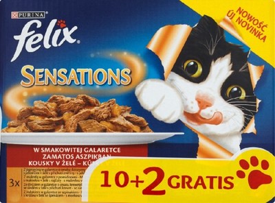 Felix Sensations karma dla kota mięso ryba