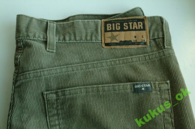 spodnie męskie sztruks BIG STAR Player Cord 38/34