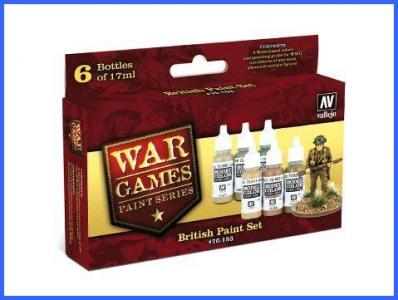 Vallejo War Games British Paint Set