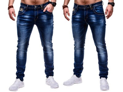 Hit spodnie męskie jeansy OMBRE P451 jeans XL