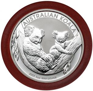 4813. 1 uncja Ag.999 - Australia 1 dolar  2011