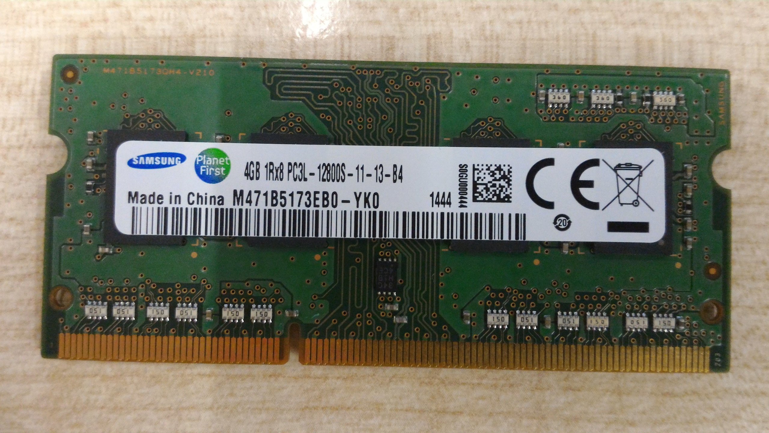 Pamięć Samsung DDR3 4GB 1R8 PC3L-12800S-11-13-B4
