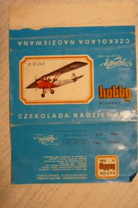 Czekolada Wedla seria hobby 1972 lotnictwo polskie