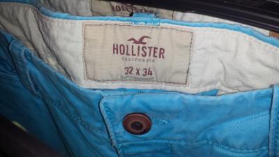 spodnie Hollister 32 X 34 turkusowe